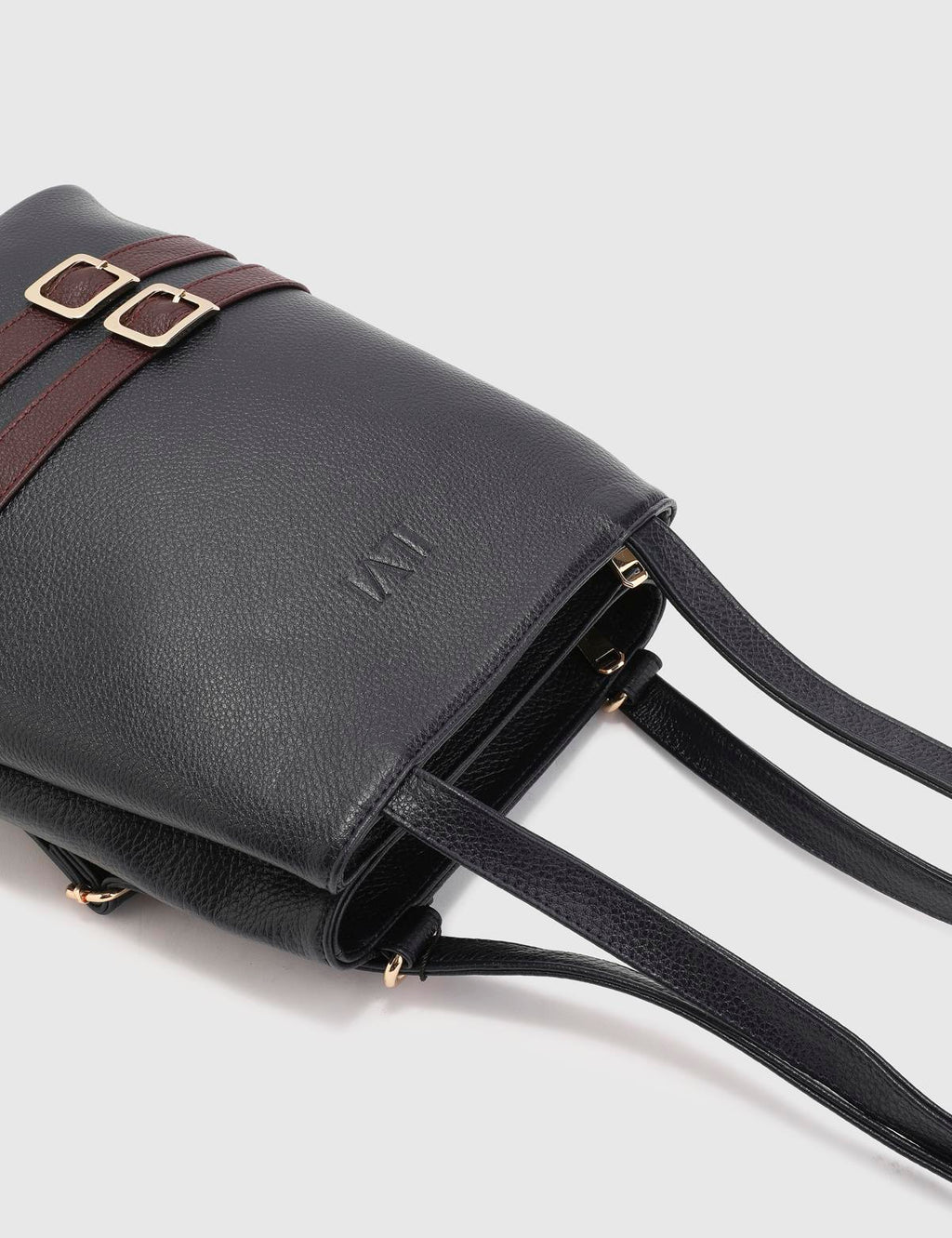 Anke Navy Blue Floater Leather Women's Backpack